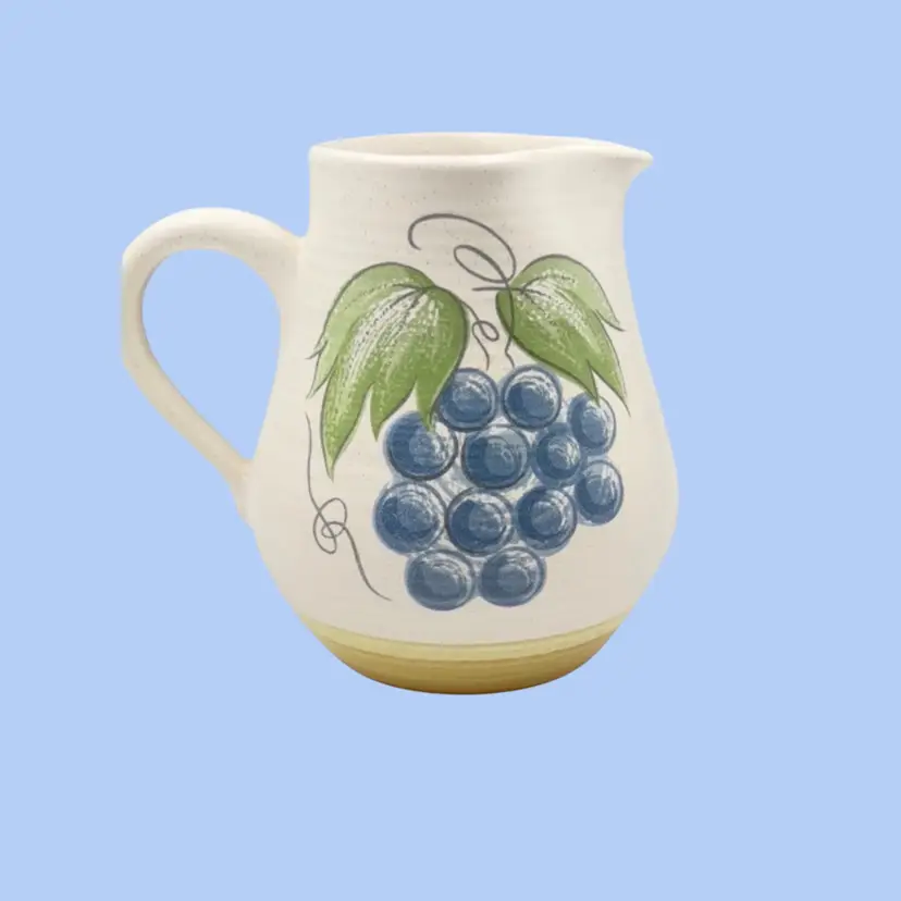#257- Pottery Juice Pitcher Creamer Jug by Franciscan Earthenware USA