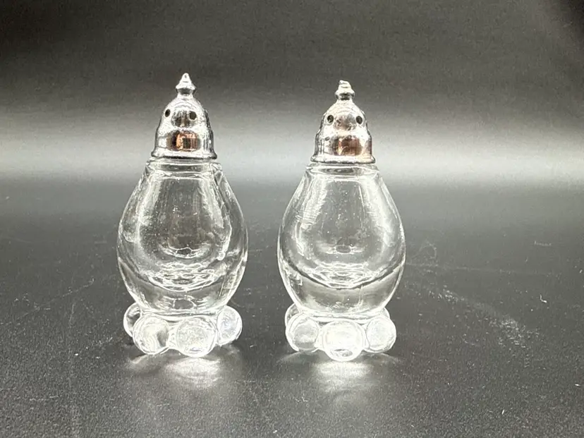 Vtg Imperial Glass Candlewick Salt & Pepper Shakers