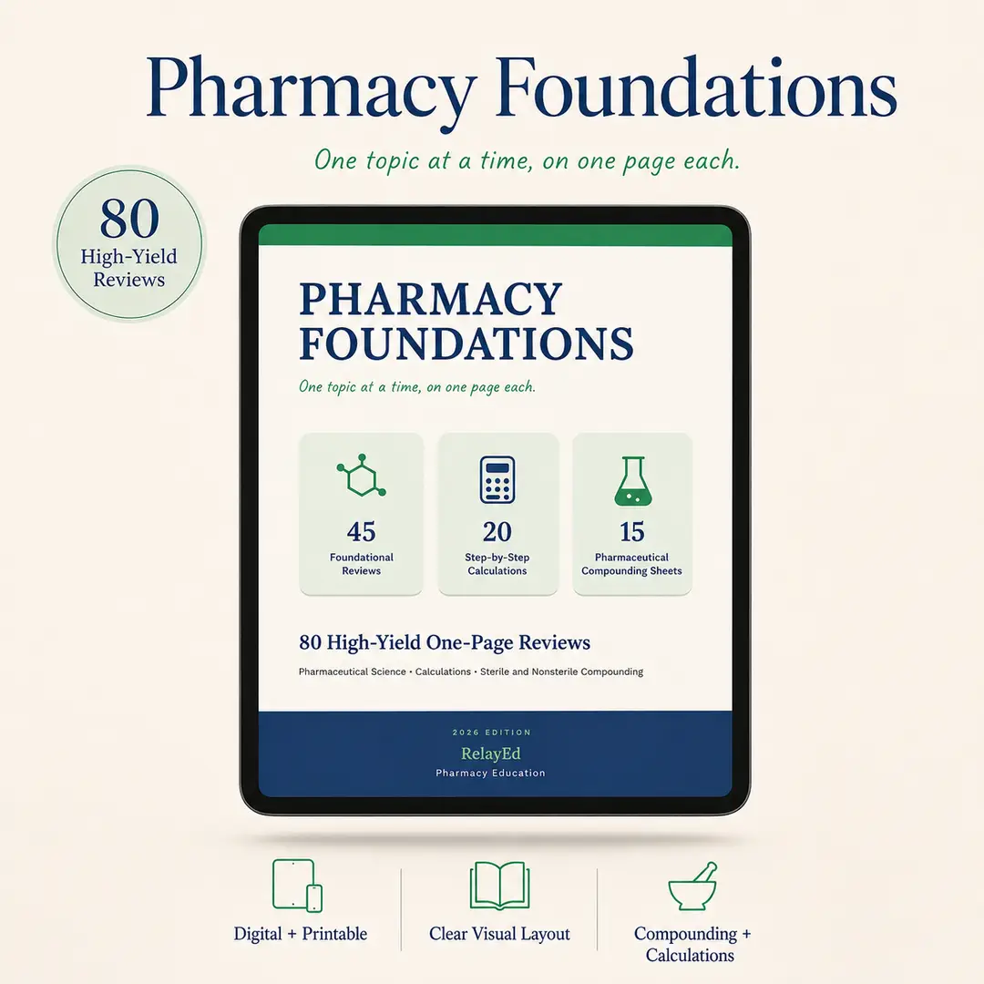 Pharmacy Foundations Complete Reference Bundle