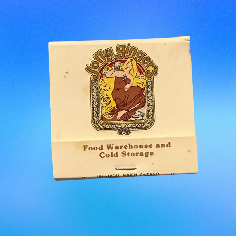 Vintage Jolly Ginger’s Holiday Inn Fancy Lady Merrillville IN Matchbook (KK)