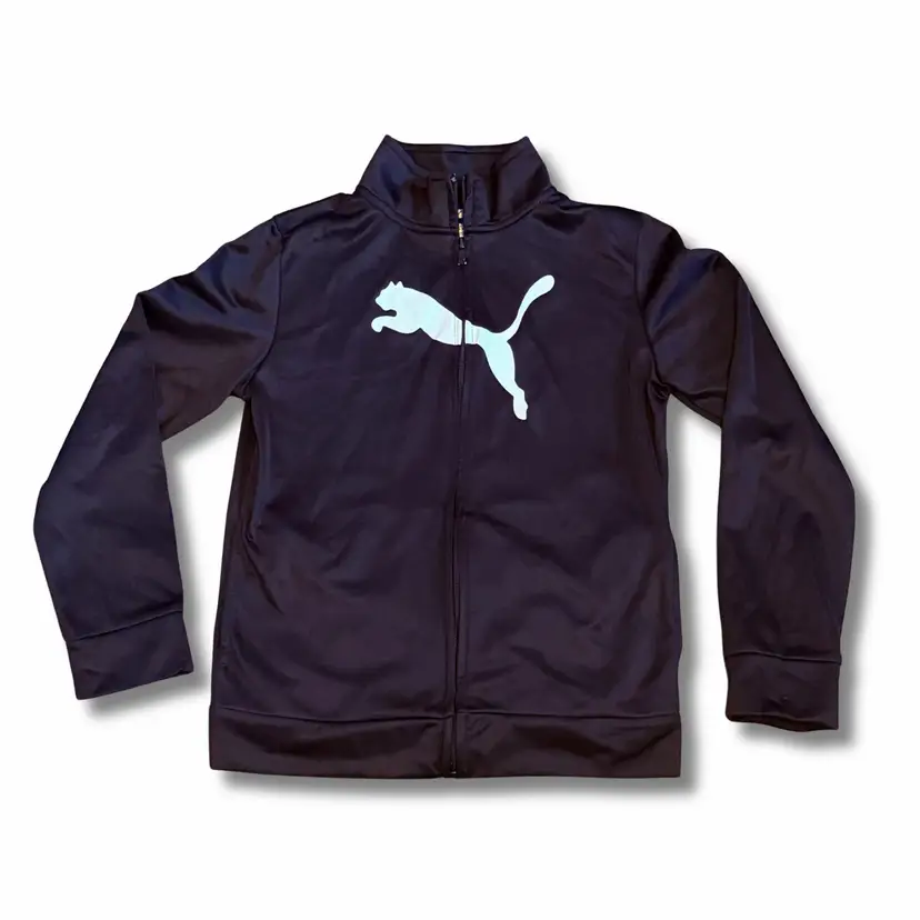 Puma Track Jacket Black Boys' Medium NWOT