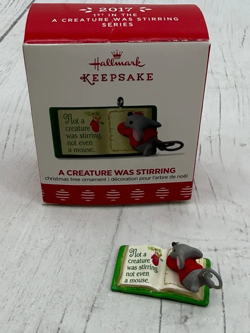 Hallmark Keepsake Ornament 2017 A Creature Was Stirring 1st in Series Mouse