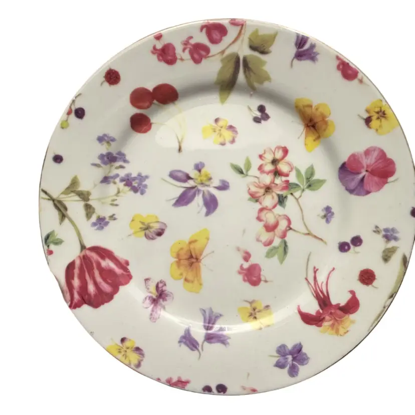 Mayfair Collection by Jay Floral Decorative Plate – Botanical Cottage Wall Decor