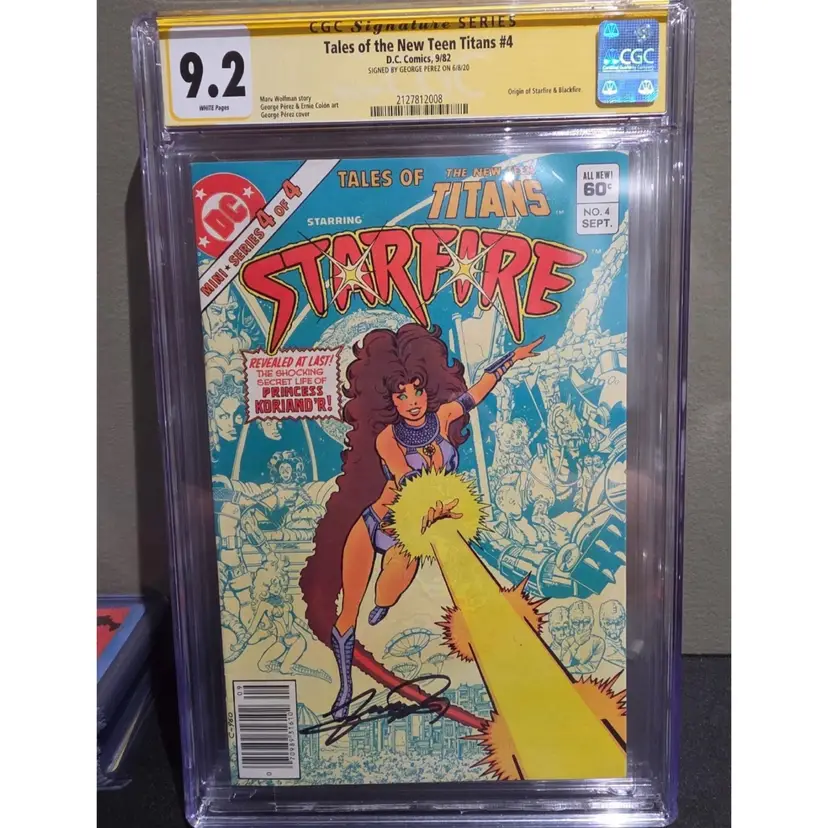 Tales of the New Teen Titans Star Fire 4 (DC, 1982)  CGC 9.2