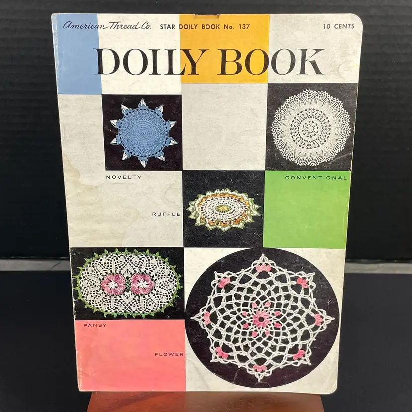 American Thread Company Star Crochet Doily Book #137 Vintage 1957 Patterns 1950s