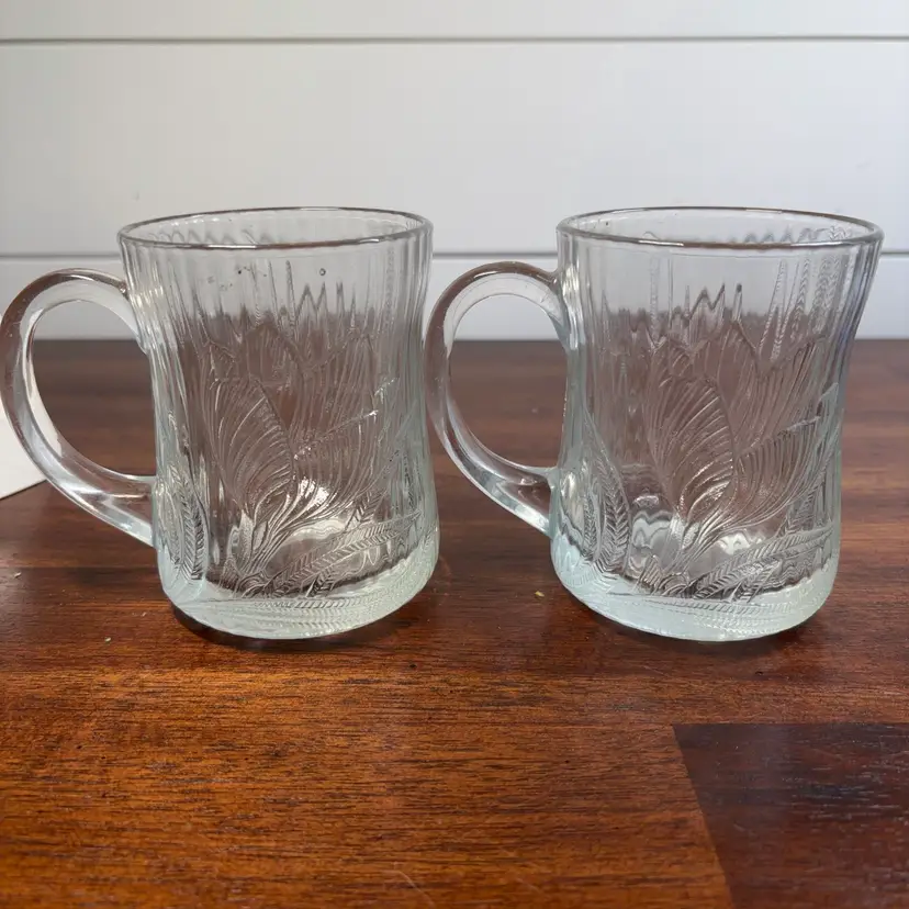Arborio France Canterbury Crocus Pattern Set Of 2 Mugs