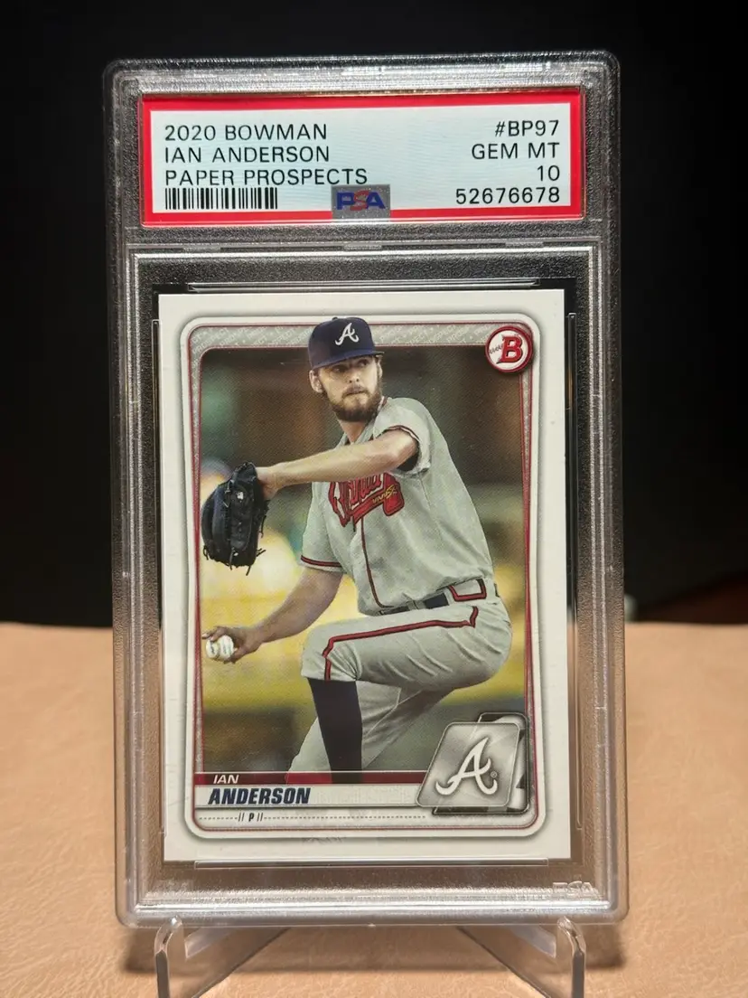 2020 Bowman IAN ANDERSON #BP-97 NM Atlanta Braves PSA 10