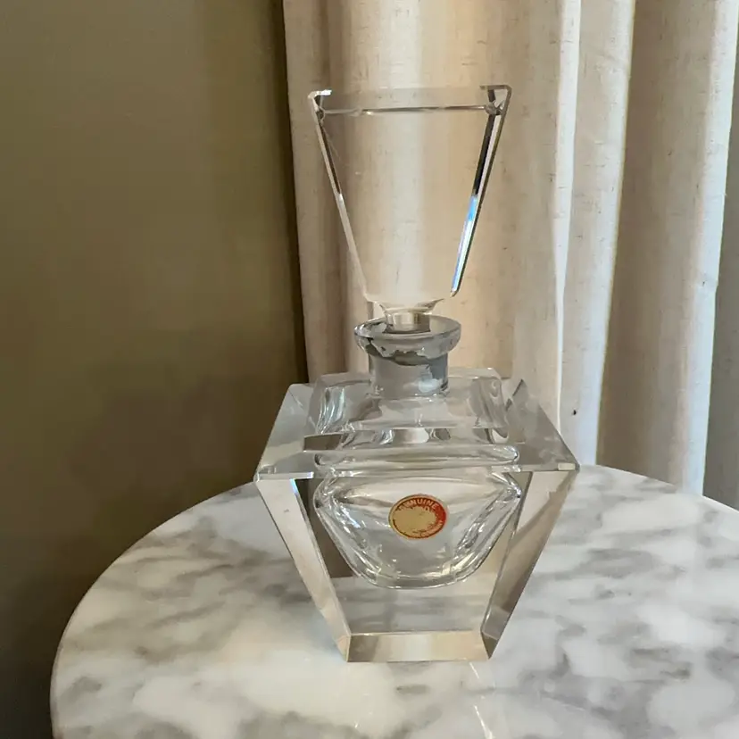 🔔 Vintage Lead Crystal 6.5” Perfume Bottle