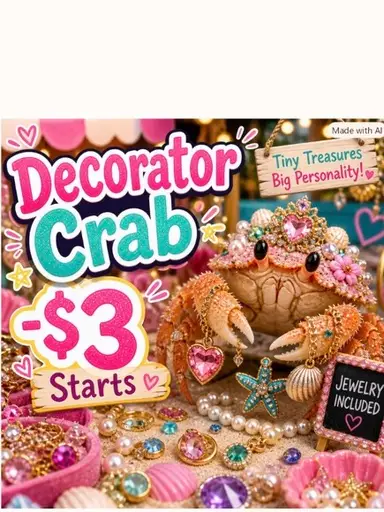 $3 Starts Jewelry with Kari 🦀 (Decorator Crab)