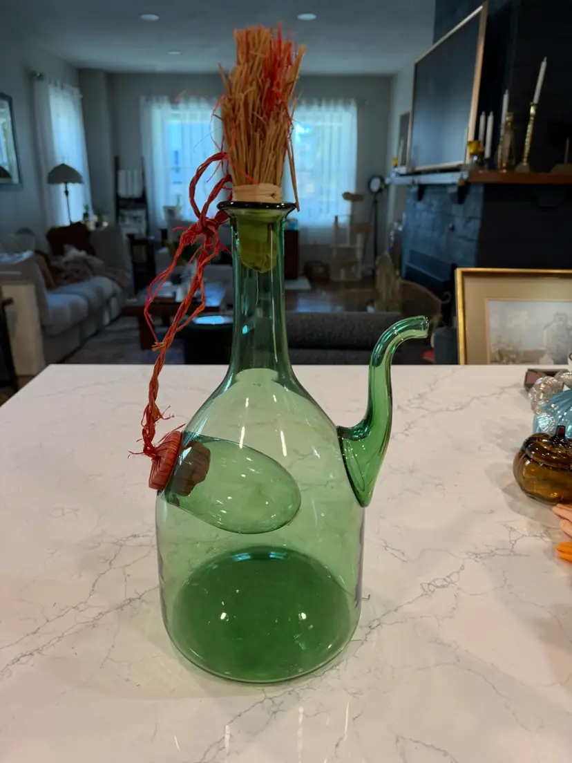 🪺1970 Italian Wine Bottle With Ice Cavity