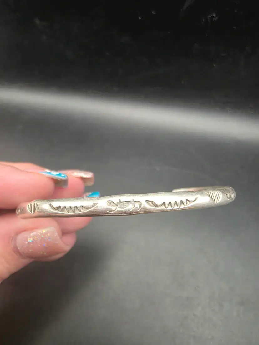 925 Silver Carved Bracelet