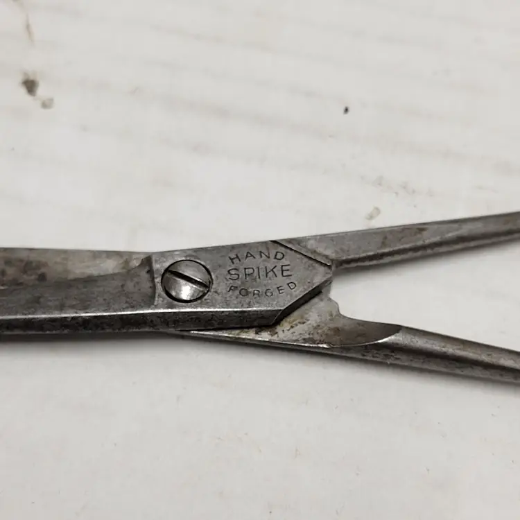 Vintage Hand Spike Forged Barber Shears G.L. Fan Cutlery Co New York Scissors