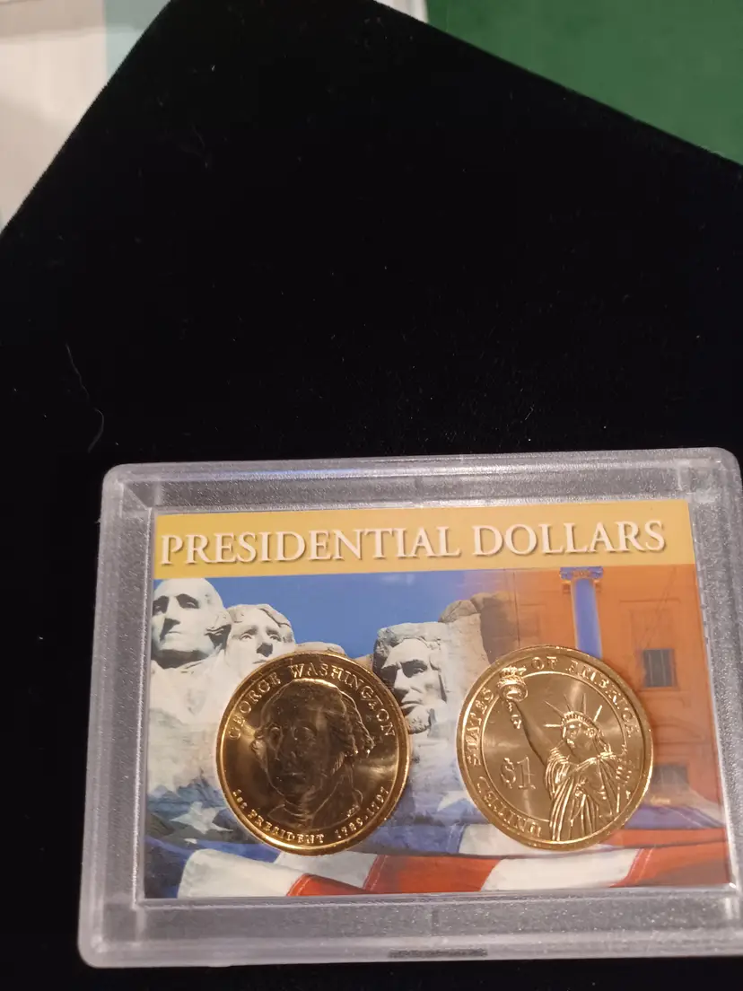 2 uncirculated 2006 Presidential dollar commemorative coins