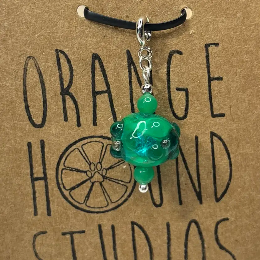 #24 Vintage Glass Lampwork Charm - Handmade by Me