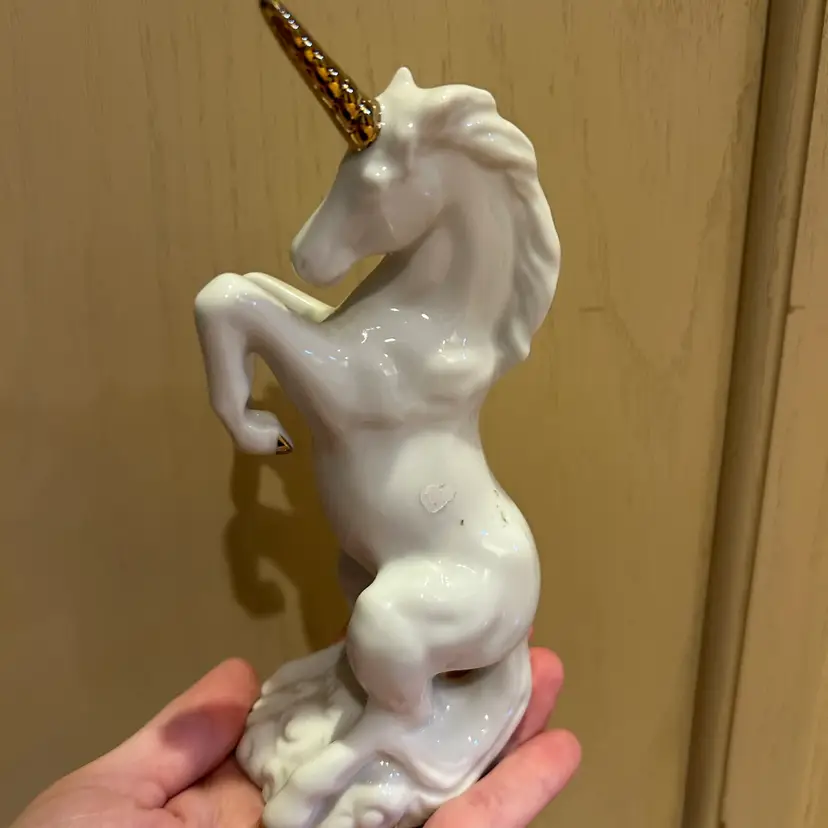 Beautiful White Unicorn Standing Up