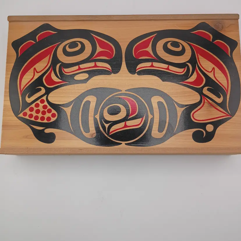 Pacific Northwest Haida wooden box