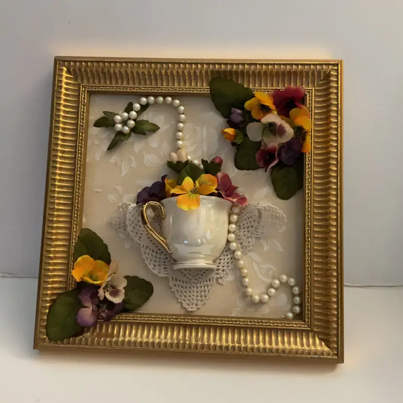 3D Cup And Flower Picture Made By Me