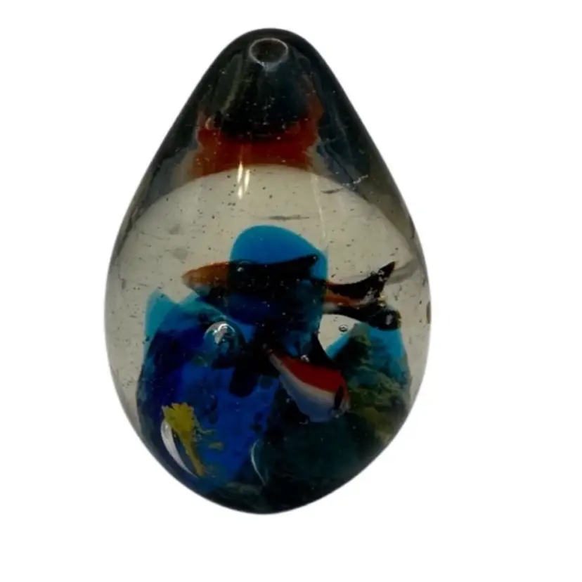Art Glass Aquarium Paperweight