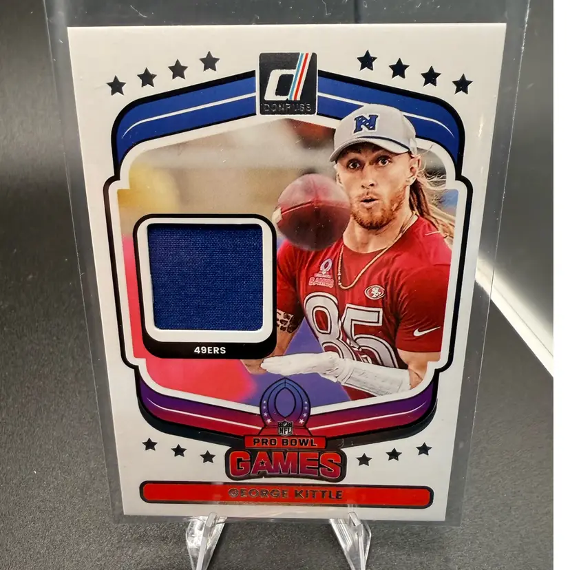 George Kittle Pro Bowl Patch 2025 Donruss San Francisco 49Ers