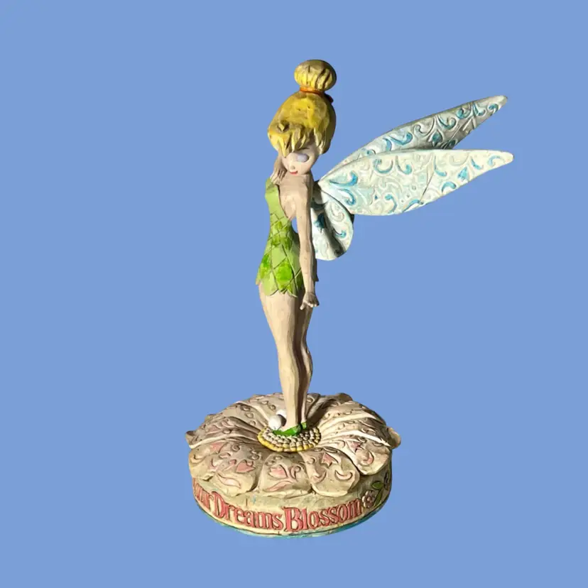 #303- Tinker Bell figurine Walt Disney Traditions designed by Jim Shore 
"Let Your Dreams Blossom" Disney Showcase Collection 2005 #4005221 
Folk Art Peter Pan