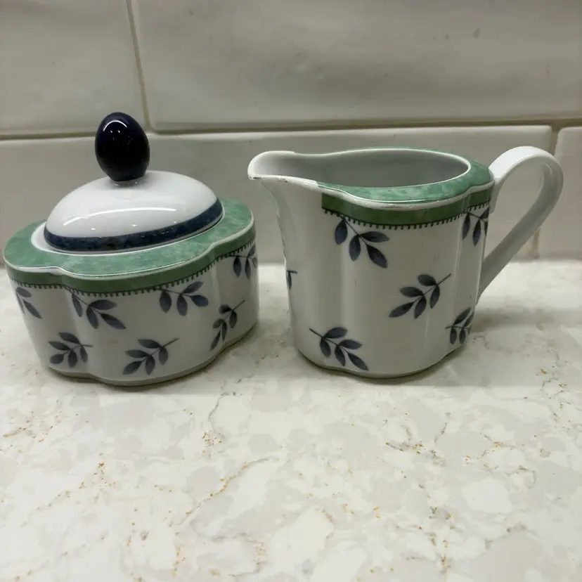 Villeroy & Boch Switch 3 Country Collection Creamer & Sugar Set - MINT