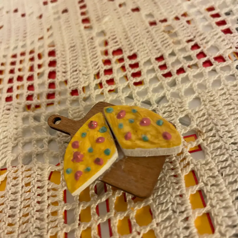 Hand Painted Pizza Magnet