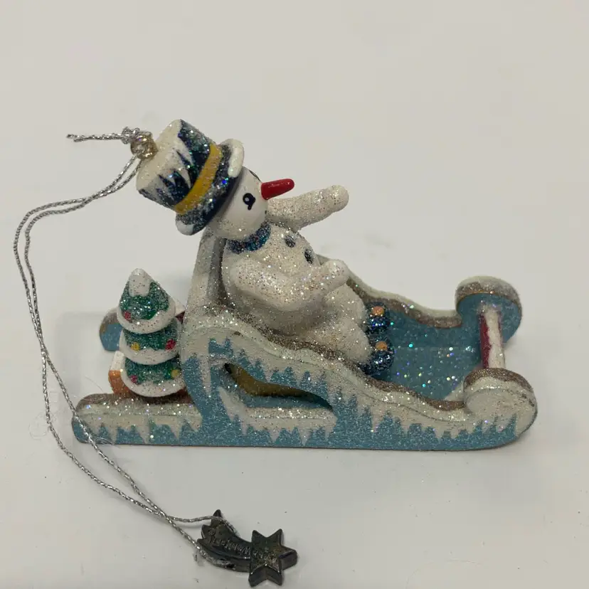 Käthe Wohlfahrt Wooden Ornament! 2” Tall 2 3/4” Long! With Makers Hang Tag!