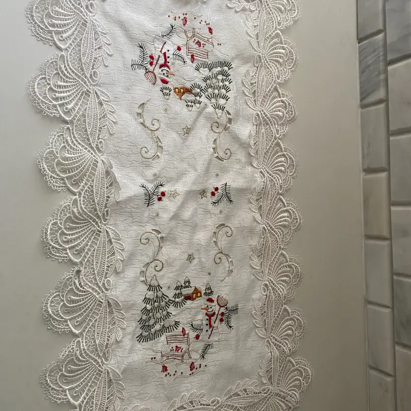 Snowman Table Runner