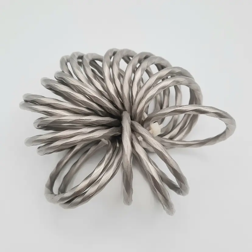 Silver Tone Metal Twist Rings Set of 22