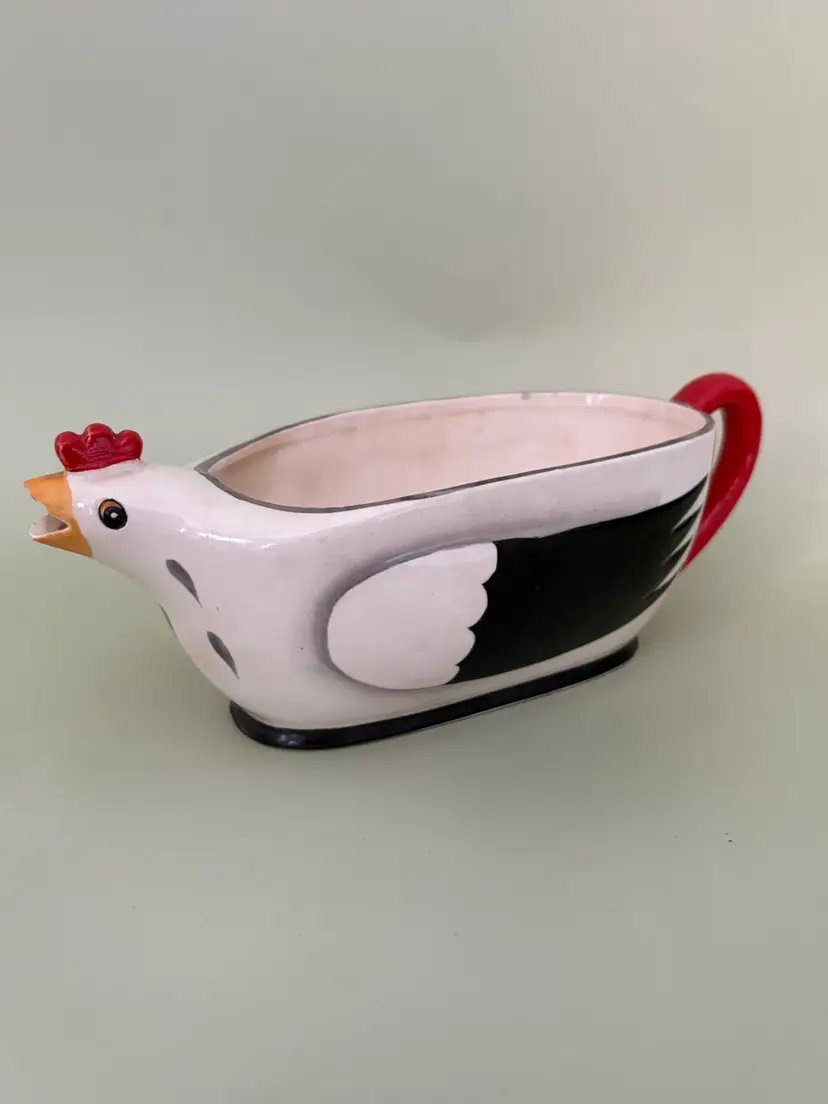 Vintage Holt Howard Coq Rouge Chicken Gravy Boat