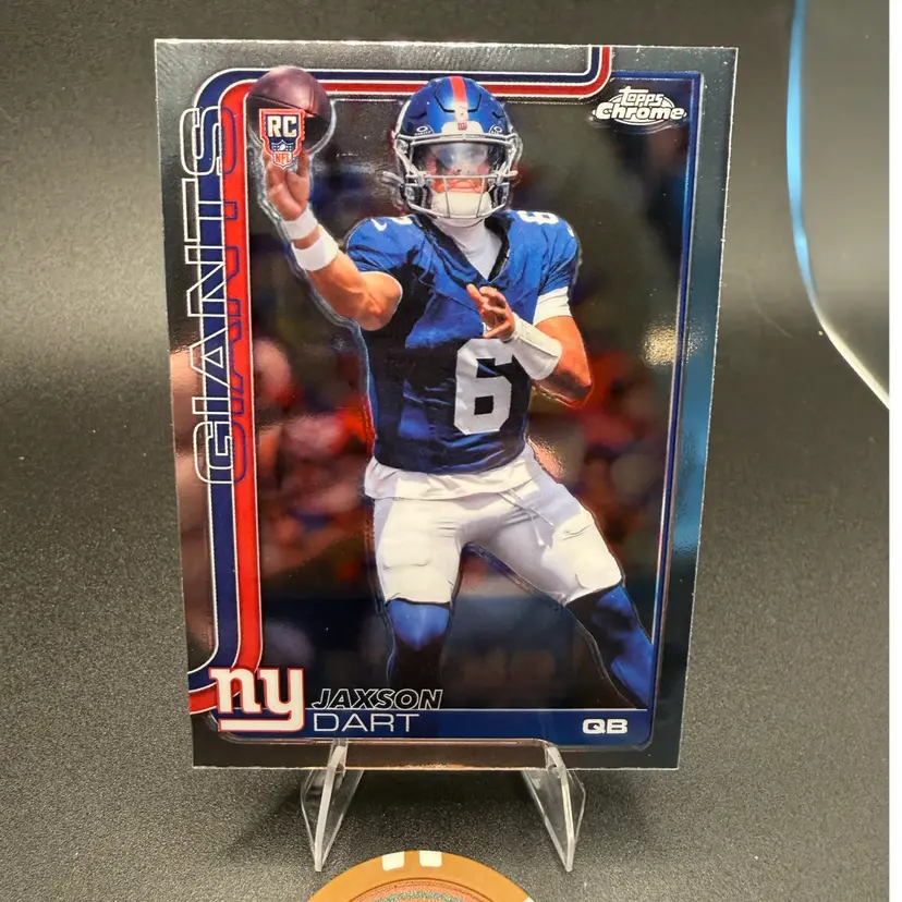 Jaxson Dart RC 2025 Topps Chrome New York Giants