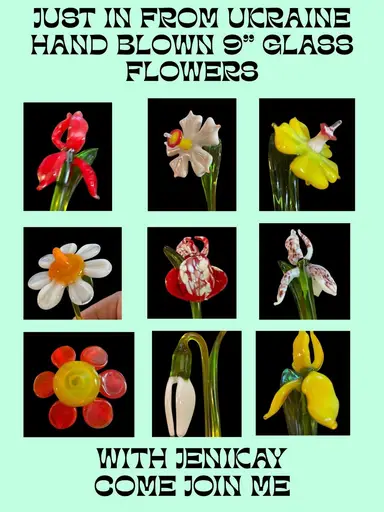 Just In Hand Blown Flowers From Ukraine!