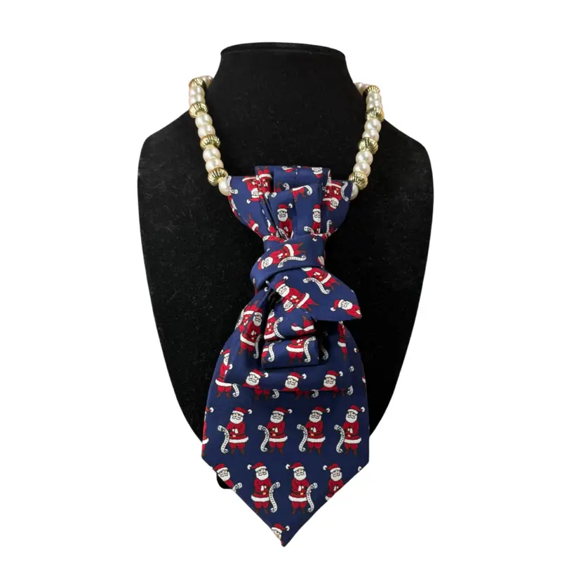 Repurposed Vintage Tie Necklace – Handmade by Me (necklace Included)