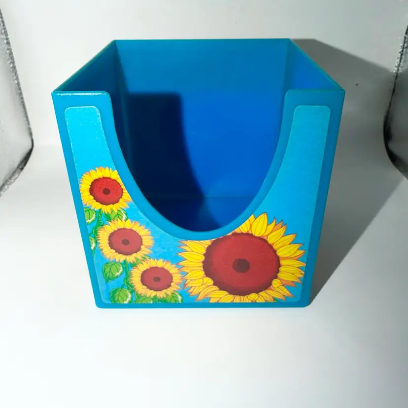 RARE HTF Vintage 1990s Lisa Frank Stationery Cube Sunflowers 3 1/8” x 3 1/8”