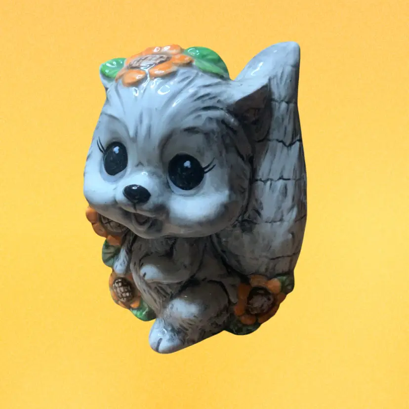 15. Vintage Squirrel Figurine.