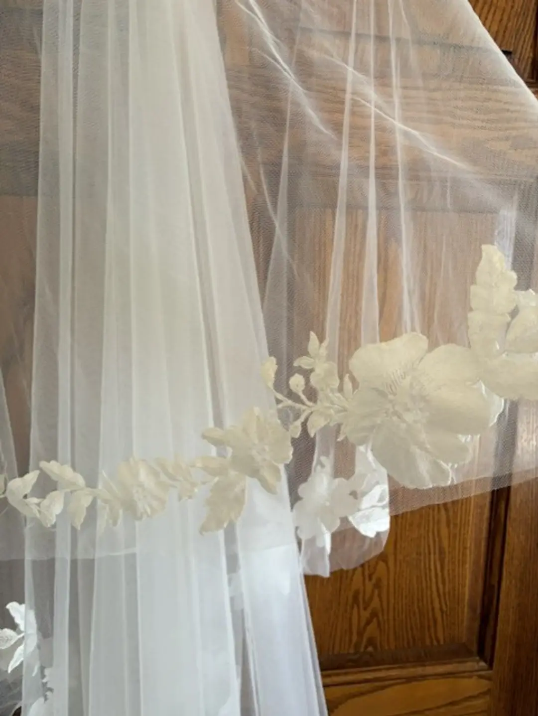 Elegant Floral Embroidered Wedding Veil- Anthropologie Wedding Shop