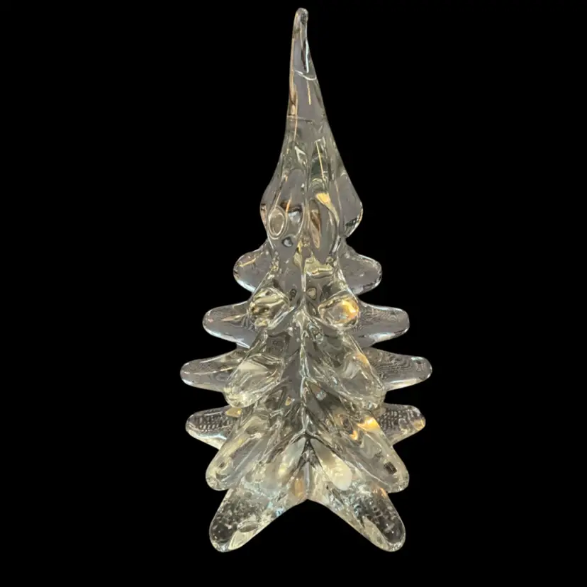Art Glass Christmas Tree 8”x 4.5”