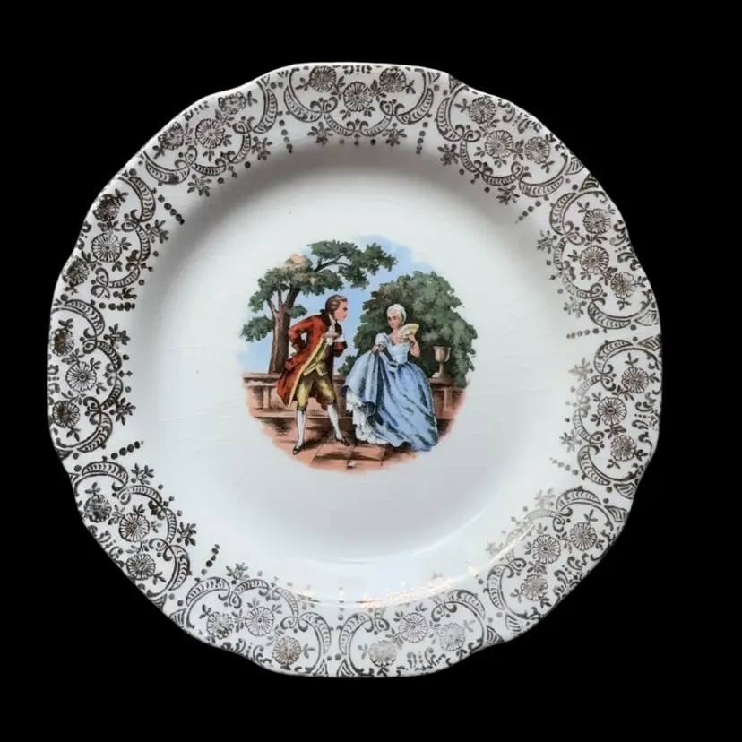 6” Courting Couple Plate