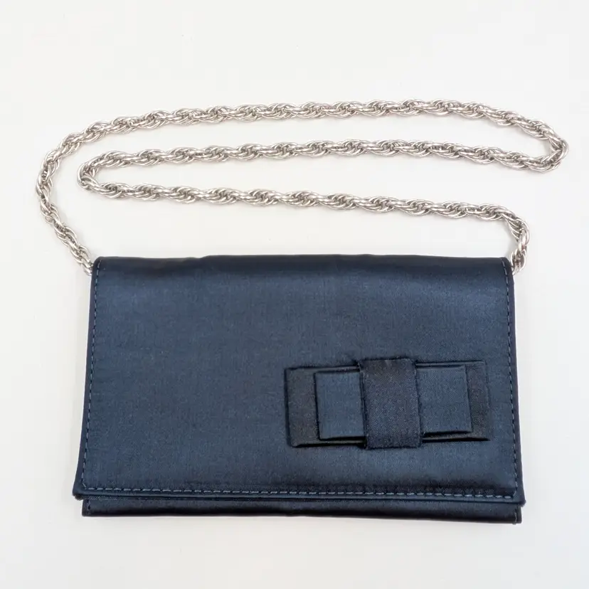 Italian Navy Bow Occassion Cocktail Purse Bag
