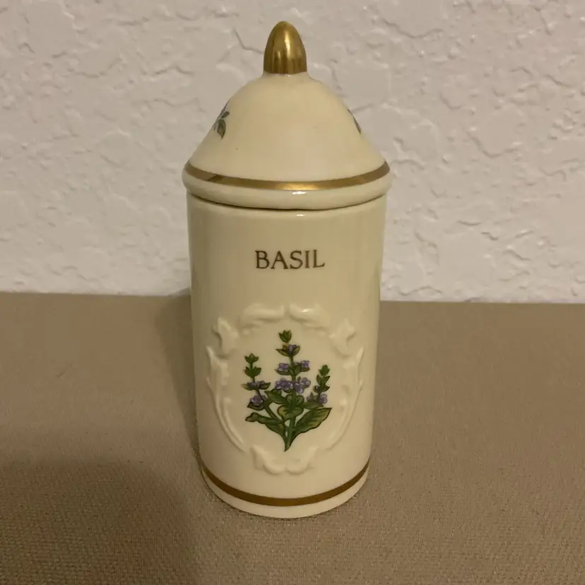 🍁 Vintage 1992 Lenox Spice Garden • Basil & Cinnamon Set