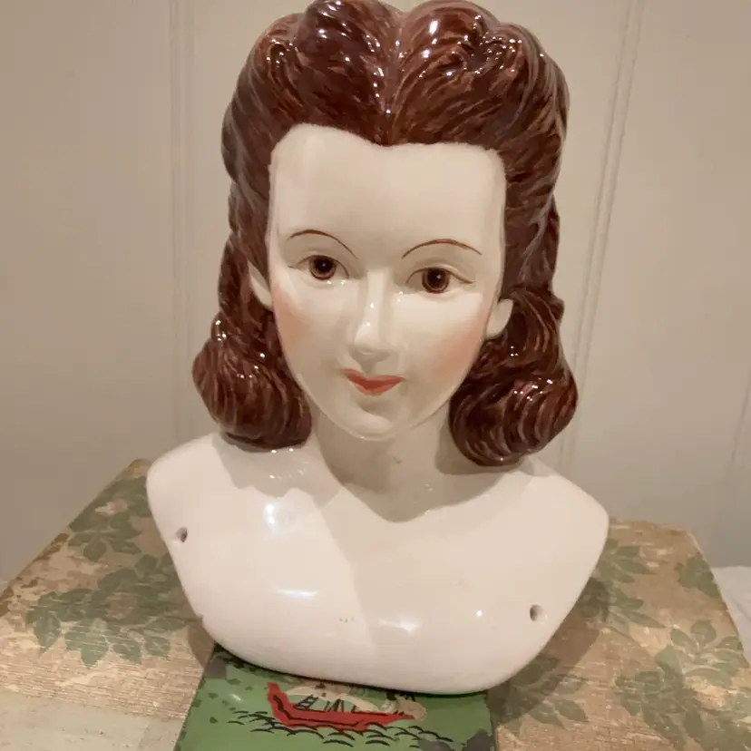 Ceramic Head Bust 6” Tall