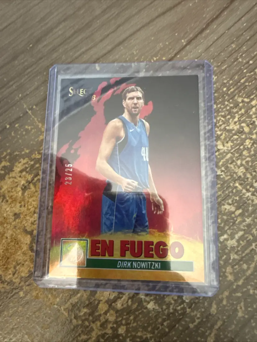 Dirk Nowitzki 2026 panini Decades 90's Pop Culture En Fuego/25