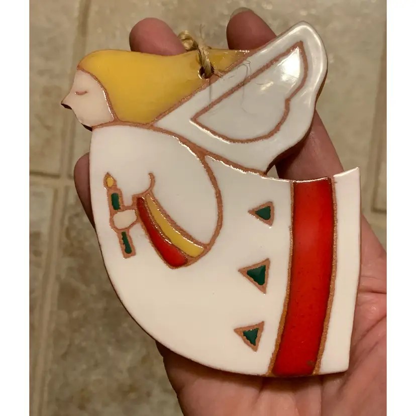 Hill Country Art Tile Angel Ornament Wall Decor. Texas