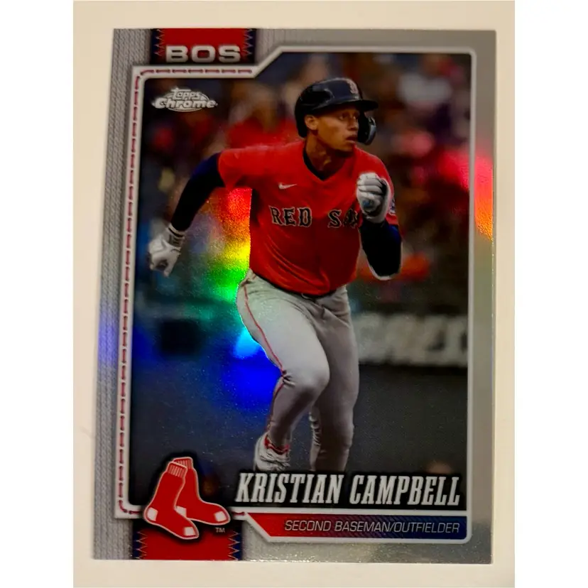 Kristian Campbell Chrome Refractor Boston Red Sox