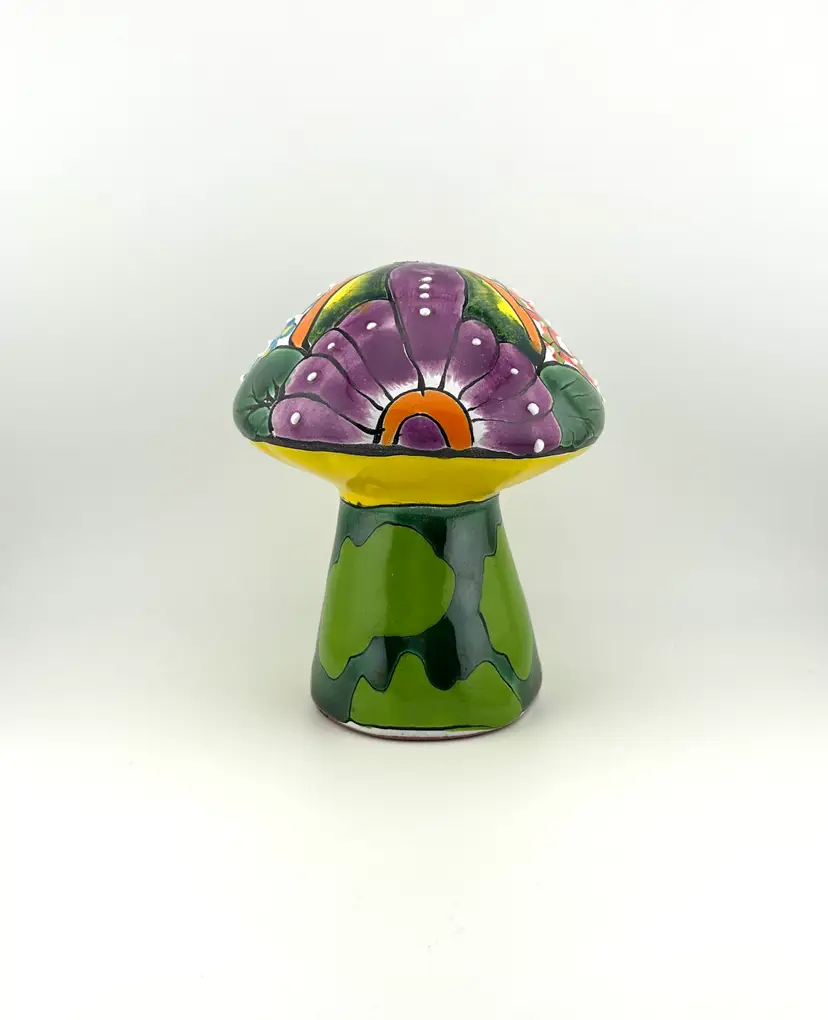 Talavera Pottery Mushroom 5”x 5.5”