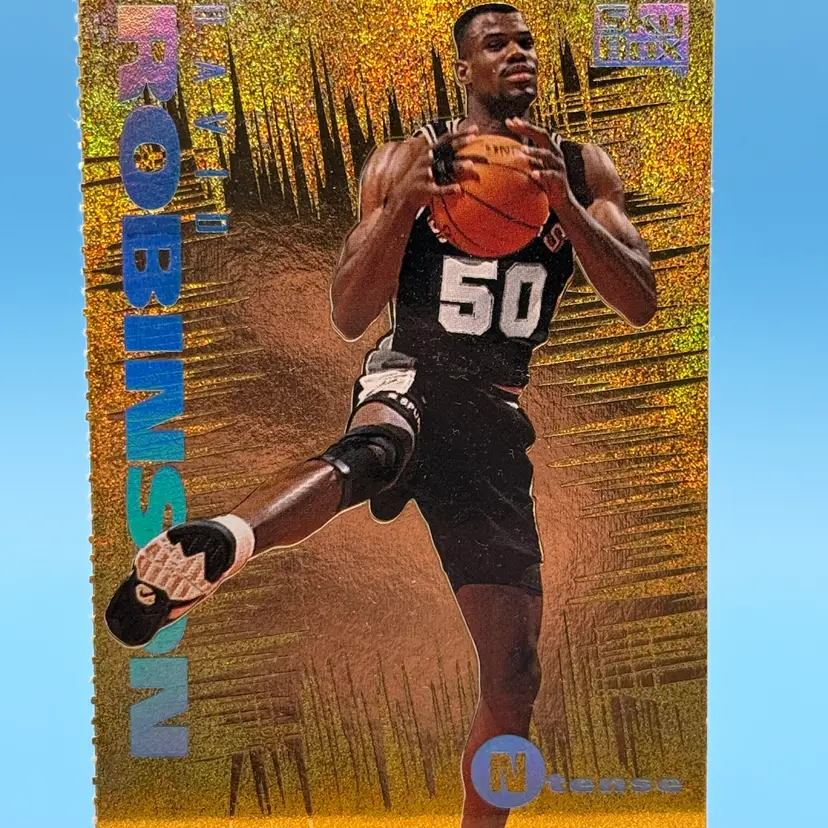1994-95 Skybox Emotion Ntense David Robinson Promo No Number On Back C12