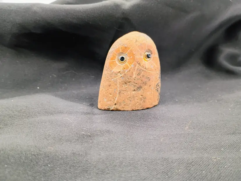 Stone Age Creations Miniature Hand Carved Stone Owl Figurine