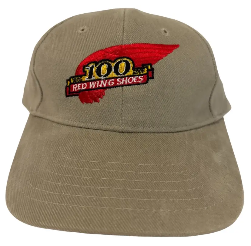 Red Wing Shoes 100th Anniversary Edition Embroidered Khaki Adjustable Dad Hat