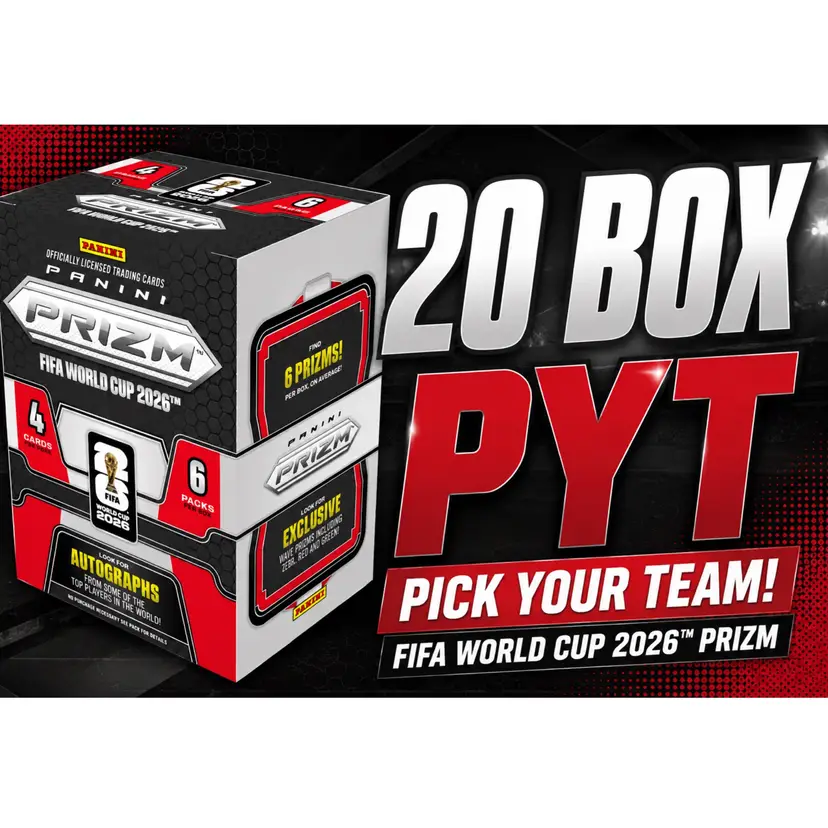 2026 FIFA World Cup Prizm 20 Blaster Live Rip PYT (26-034)