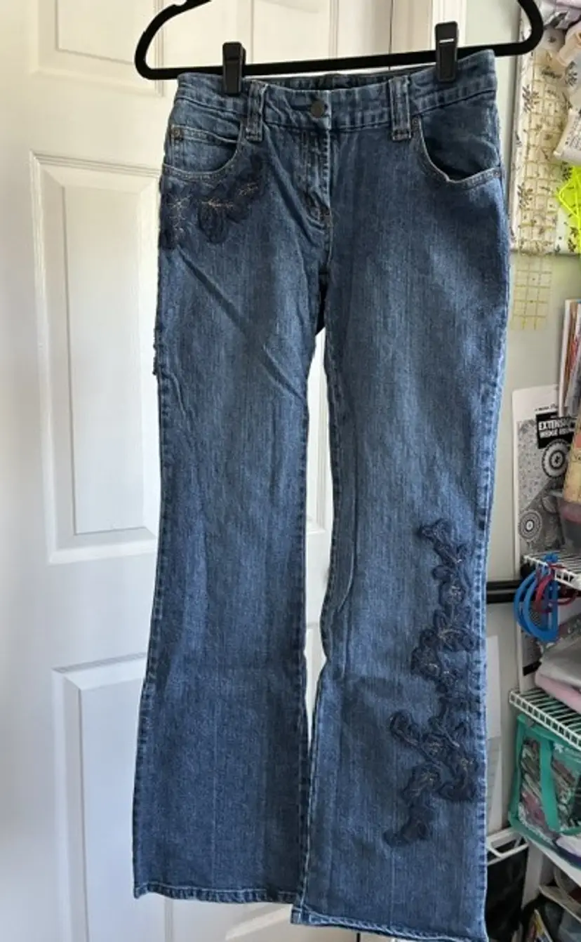 INC Concepts Embroidered Denim Jeans Size 2 32" inseam